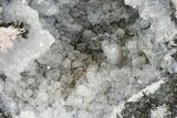Las Choyas Coconut Geode with Quartz Crystals - Mexico #165400-1